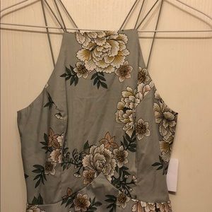 Gray flower dress